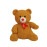 PLUSH TOY BEAR FIGURE 35cm RIBBON DETAIL FROM FACTORY WHOLESALE
